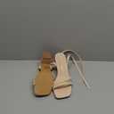 Shoe'N Tale Strappy Heels for Women Square Toe Chunky Block Heels Ankle Buckle Heeled Sandals (7.5, Light Nude)