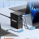 USB Charging Station (900W),12-Port USB C Charger Block with Dual 100W PD USB-C Fast Charging Station Hub for MacBook Pro/Air/All iPad Phone 17/16 15/14/13/Pro Max/Samsung Galaxy Note (Black)