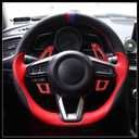 Steering Wheel Shift Paddle Shifter Extension Trim Cover Fit for Toyota Camry Corolla - Pack of 2 Red Durable Material