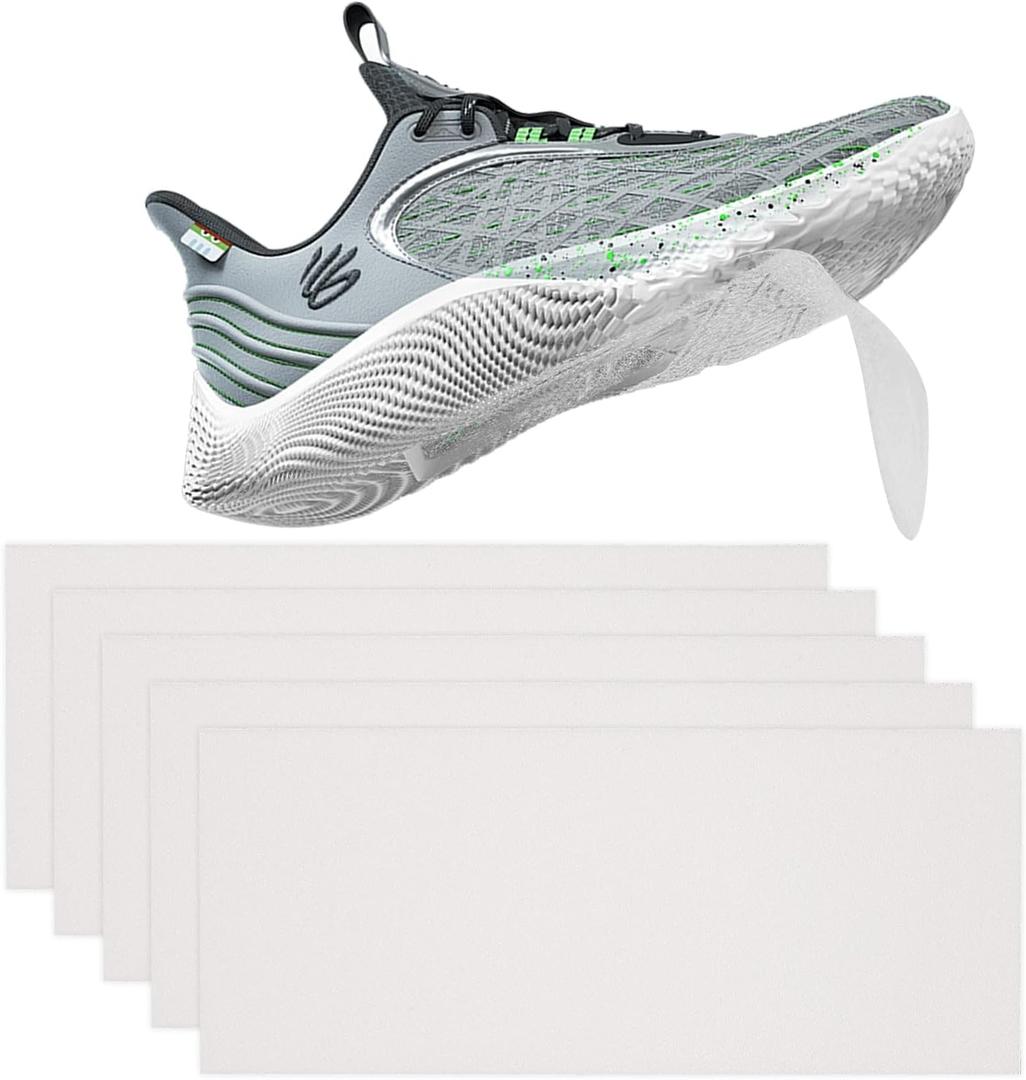 6 Pcs Sole Protector for Sneakers - Clear Invisible Shoe Sole Protector, Anti-Slip Self-Adhesive Anti-Weare Heel Protectors for Athletic/Dress Shoes/Red-Bottom Heels