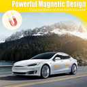 2 x 4 Pack Magnet Car Bumper Sticker | Please Keep A Safe Distance| New Drivers Sticker Safety Warning, Magnetic Reflective Driver Bumper Sticker for Car Bumper Truck Window Auto Vehicles