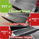 TripleAliners Truck Mat Compatible with 2021-2026 Ford F150 Accessories, Tailgate Mat Custom Fit All Weather Protection Pickup Liner, Not Fit Work Surface/Pro Access Tailgate