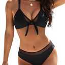 Blooming Jelly Women 2 Piece Bikini Set Sexy Mesh Swimsuit Bathing Suit Cheeky Swim Suits Swimwear 2025, Medium