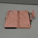 Defencase for Samsung Galaxy S25 Ultra Magnetic Wallet Case Compatible with Magsafe with RFID Blocking Zipper & Card Holder Women, PU Leather Detachable Phone Case for Galaxy S25 Ultra 6.9", Rose Pink