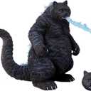 MMOS X JXK Catzilla Figurine for Collection, Gorillas Cat Statue Durable Polyresin with Intricate Details, Catzilla Sculpture Art Funny Cat Gift for Animal Lovers (Black)