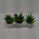Artificial Plant 3PCS Small Fake Plant Greenery Potted Plant Cute Indoor Faux Plant Houes Office Table Desk Bathroom Decor Plants