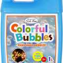 Lulu Home 33.8 OZ/1 L Concentrated Bubble Solution, Refill for Bubble Machines, Giant Wands, and Blowers - Up to 2.5 Gallons for Kids' Birthday Parties