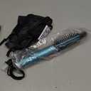 Farery Mini Thermal Brush 3 Temperature Adjustable, 3/4 Inch Travel Curling Iron for Short Hair, Heated Round Brush for Touch-ups and Small Curls, Lightweight Curling Wand for Thin Hair, Dual Voltage (Blue)