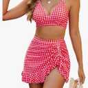 Blooming Jelly Women's High Waisted Bikini Sets Tummy Control Bathing Suit Two Piece Swim Suit 2026 Retro Swimsuit XXL