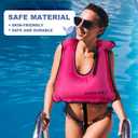 Inflatable Snorkel Vest Adults, Portable Snorkel Jacket, Buoyancy Vest for Snorkeling, Swimming, Kayaking, Boating, Safety Load Up to 220 Ibs