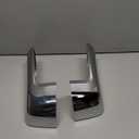 AUCERAMIC Chrome Top Half Mirror Cover Cap Stick-on Trim Fit 2019-2024 for Chevy Silverado GMC Sierra 1500,Chrome Side View Mirror Covers Caps Overlay(Pasted Style)