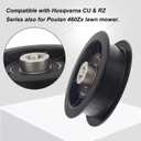Karbay 539110311 Lawn Tractor Idler Pulley Replacement Compatible with Husqvarna Craftsman Poulan Zero-Turn Mower 14259, 84005748, 607163-3/8" ID & 3-1/2" OD (2 Pack)