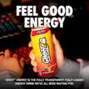GHOST Energy Drink - 12-Pack, Strawbango, 16oz - Energy & Focus & No Artificial Colors - 200mg of Natural Caffeine, L-Carnitine & Taurine - Gluten-Free & Vegan, Expiry: 07/01/27