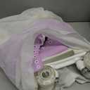 Women's Roller Skates Light Up Wheels, Adjustable Double Row Roller Skates Outdoor Shiny Derby Skates Illuminating for Teens and Youth (38-9.44in-(Women's 7.5 / Men's 6.5), Purple White1)