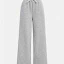 RoseSeek 2 Pack Girl's Sweatpants Wide Leg Elastic Waist Pants with Pockets Baggy Joggers Track Pants Trendy 12Y