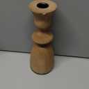 4pcs Wooden Candlesticks Holders Unfinished Wood Candle Holders Small Wooden Candle Holders for DIY Crafts, Table Decoration