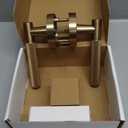 Amerdeco 3 Pack Champagne Bronze Passage Knurled Door Handles, Heavy Duty Non-Locking Door Lever for Hall, Closet, Office Area, Shopping Malls AM0016