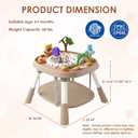 Baby Activity Center, 6-in-1 Stationary Jumper for Babies 6-36 Month