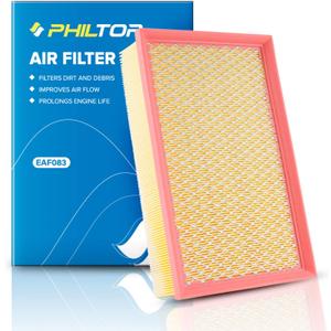 PHILTOP Engine Air Filter, Compatible with CA11876 Volkswagen Tiguan 2018-2024, GTI 2015-2026, Golf 2015-2018, Jetta 2019-2024, Audi Q3 2019-2025, A3 2015-2024, A3 Quattro, S3, Engine Protection