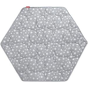 Hexagon Playpen Mat, Baby Playmat Fits Regalo Portable Play Yard 48 Inch and hiccapop 53" PlayPod Playpen, 6 Panel Playpen Mattress Non Slip Pad Mat