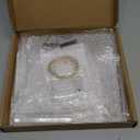 YestBuy 3 Tier Square Cupcake Stand - Premium Cupcake Holder - Acrylic Cupcake Tower Display - 3 Tier Acrylic Display for Pastry + LED Light String - Ideal for Weddings, Birthday Parties (Pink Light)