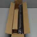 Bronze Aluminium Curtain Rods for Windows,1 Inch Adjustable Curtain Rod 4884,Heavy Duty Drapery Rods with Thicken Bracket, Decorative Modern Single Rod with Aluminium Finials