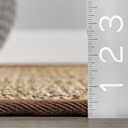 Nuloom Elijah Brown/Natural, 4' Round, Basketweave, Seagrass, Soft and Textured, High Traffic, Stain Resistant, Easy Clean, Durable Area Rug for Bedroom, Living Room, Dining, Den, Foyer, Entryway
