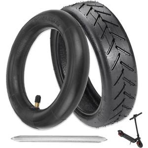 8.5 Inch Tire & Inner Tube, 50/75-6.1 Scooter Replacement Tire for Gotrax Gxl V2/XR Xiaomi M365/Pro/1S Electric Scooter, 8 1/2 X2 Thicker Inflatable Front and Rear Replacement Wheels (1 Set), 8.5x2 Tire & Inner Tube
