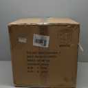 White Square Ottoman 17''3 Cube Pouf Installed,Sturdy Wooden Frame,Capacity 330 lbs,Modern Sofa Stool Fuzzy Sherpa Footstool,Foot Rest,Cube Boucle,Vanity Stool,for Couch Living Room