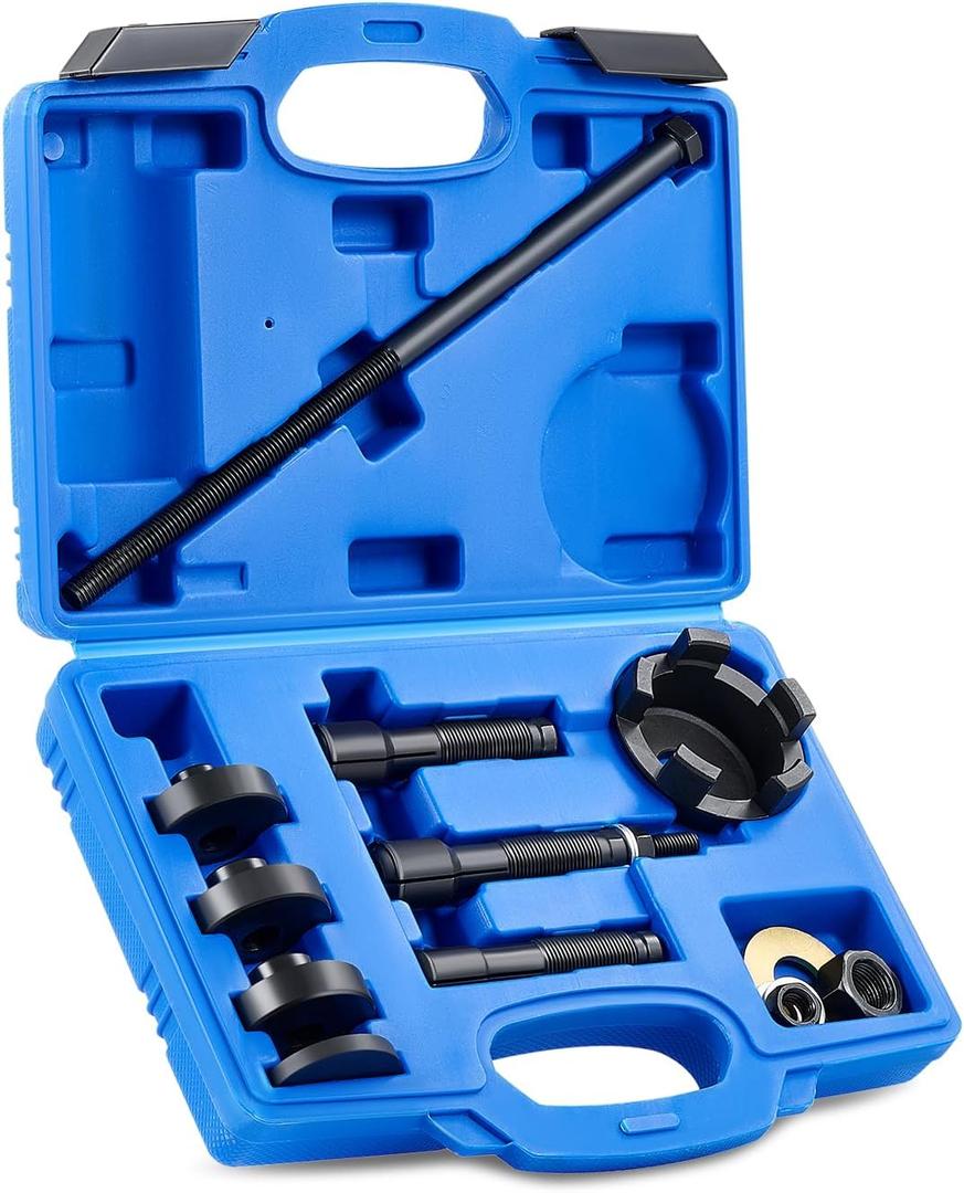 Orion Motor Tech Wheel Bearing Puller Tool Kit Compatible with Harley Davidson Motorcycles, Wheel Bearing Remover Installer Tool Set for 0.75" 1" 25mm Bearings Compatible with Hogs from 2000 (blue)