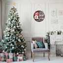 CYNOSA Interchangeable Seasonal Gnome Sweet Gnome Welcome Sign Front Door Decor Wooden Gnome Door Hanger, 12 Inches Farmhouse Wall Sign Gnome Decor (Brown)