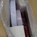 Morejoy 175PCS Christmas Plastic Dinnerware Set - White/Red Plates & Red Plastic Silverware Include 25 Plates, 25 Cups, 25 Forks, 25 Knives, 25 Spoons, 25 Napkins Perfect for Holidays