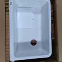 KOHLER Whitehaven 32-1/2" Self-Trimming Undermount Single-Bowl Sink with Short Apron, Farmhouse Kitchen Sinks, K-5826-0, White