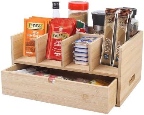 Acacia Wood Tea Bag Organizer
