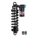 JFOYH Adjustable Oil+Coil Spring Rear Shock Suspension, Shock Absorbers For Downhill MTB Bike/E-bike, 190mm X 550lbs - Black