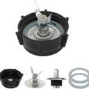 for Oster Blender Replacement Parts Blender Ice Crusher Blade with Jar Base Cap Coupling Stud Slinger Pin and 2 Rubber O Ring Sealing Ring Gasket