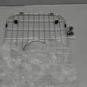 LQS Stainless Steel Sink Protectors, Kitchen Sinks Grid 18 7/8" x 12 5/8" with Center Drain Hole for Single Bowl, Sink Protector, Kitchen Sinks Grate, Sink Bottom Grid