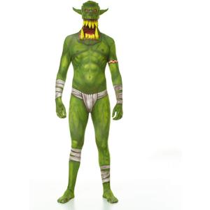Morphsuits Jaw Dropper Green Costume Adult (X-Large, Orc Green)