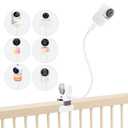Baby Monitor Mount for VTech Advanced HQ Max, VM901/928/5263, RM5754/5755/5764/7764/5766/7766HD, BM5254, Leapfrog LF915HD/LF920HD/LF925HD/LF930HD/LF815HD/LF1726FHD/LF2936FHD, 16" Clip Mount