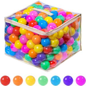 MoonxHome Ball Pit Balls for Toddlers, BPA Free Crush Proof Plastic Toy Balls for Ball Pit, Children's Pool Water Toys, Macaron Ocean Balls for Play Tent 2.15 Inch Pack of 100