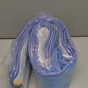 3 Pcs Large 48 Inch Commercial Replacement Microfiber Pads Reusable Wrestling Wet Mop Refill Pads for Flat Microfiber Mop Frames Wet and Dry Use (Blue)