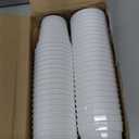 Yaomiao 200 Pcs 2 Inch White Mini Plastic Plant Pot Nursery Seedling Pots Seed Starter with Drainage Holes for Indoor Outdoor Garden Succulent Plants Cuttings Transplanting