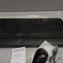 COLIKES Wireless Keyboard and Mouse Combo, Ergonomic Wave, 9 RGB Backlit Effects, Leather Wrist Rest, Rechargeable 2.4G USB Silent Set for Computer/Windows/Mac, Black