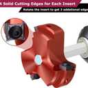 3 Inch PVC Pipe Reamer with Triple Blade,PVC Fitting Saver Socket Saver Plumbing Tool, 3" Plastic Pipe Fitting Reamer for Schedule 40 CPVC ABS Fitting Hub, Fit Standard 1/2" Drills