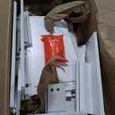 Jocoevol White 5 Drawer Dresser for Bedroom, 15" D x 23.7" W x 40.4" H in Simply Modern Chest of Drawers, Wood Storage Dresser with Deep Drawers for Living Room Hallway Entryway, White