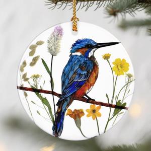 Kingfisher Bird Christmas Ornaments: Christmas Tree Ornaments, Holiday Decor for Bird Lovers, Stocking Stuffers, Gift Ideas, Xmas Gifts & Gifts for Women