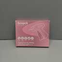 Handheld Stitch Tag Gun for Clothes, Quick Clothing Fixer, Tagging, Sewing Kit Includes 6 Needle, 1000 Black Fasteners & 1000 White Fasteners, Pink