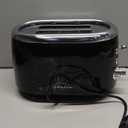 MUELLER HOME Retro Toaster 2 Slice, 7 Browning Levels, 3 Functions (Reheat, Defrost, Cancel), Stainless Steel Features, Removable Crumb Tray, Under Base Cord Storage, Black