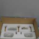 UOFUS Gold Vintage Vanity Light 3 Lights Bathroom Lighting Fixtures Over Mirror with Clear Glass Shade