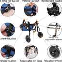 Adjustable Small Dog Wheelchair - Mobility Aid for Disabled Pets,Small Dog Wheelchair for Back Legs Leg Brace & Hip Support (Medium)